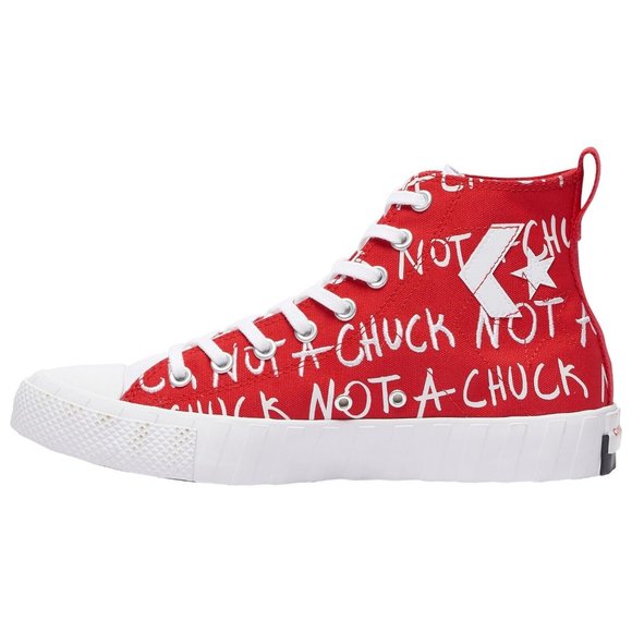 Brand New Converse Chucks "Not a Chuck" Red/White High Top Sneakear Men's Size 9 - Picture 1 of 6